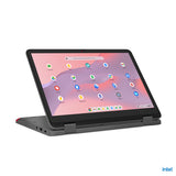 Lenovo 500e Yoga Chromebook 31 cm (12.2") Touchscreen WUXGA Intel® N N100 4 GB LPDDR5-SDRAM 32 GB eMMC Wi-Fi 6E (802.11ax) ChromeOS Grey - 82W4000AUS