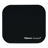 FELLOWES Mouse Pad with Microban Protection, 9 x 8, Black - 5933901