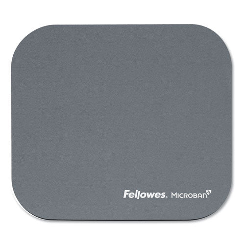 FELLOWES Mouse Pad with Microban Protection, 9 x 8, Graphite - 5934001