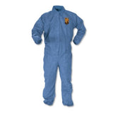 A60 Elastic-Cuff, Ankle and Back Coveralls, Large, Blue, 24/Carton - 45003 C2G