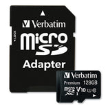 128GB Premium microSDXC Memory Card with Adapter, UHS-I V10 U1 Class 10, Up to 90MB/s Read Speed - 44085