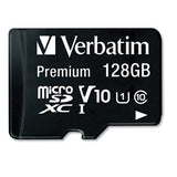 128GB Premium microSDXC Memory Card with Adapter, UHS-I V10 U1 Class 10, Up to 90MB/s Read Speed - 44085