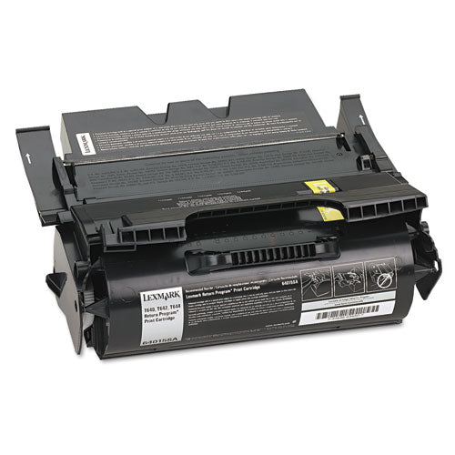 LEXMARK  Return Program Toner, 6,000 Page-Yield, Black - 64015SA