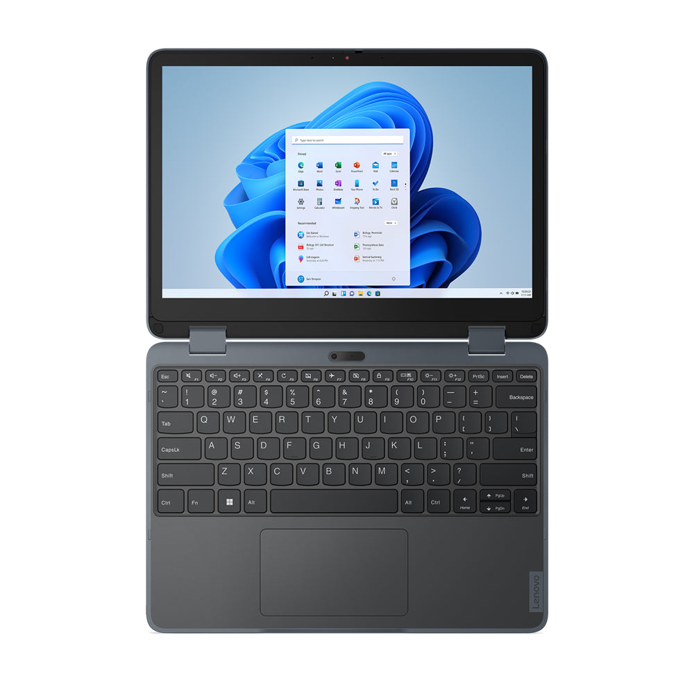 Lenovo 500w Yoga Gen 4 Intel® N N100 Hybrid (2-in-1) 31 cm (12.2") Touchscreen WUXGA 4 GB LPDDR5-SDRAM 128 GB SSD Wi-Fi 6 (802.11ax) Windows 11 Pro Academic US English Grey - 82VQ000EUS
