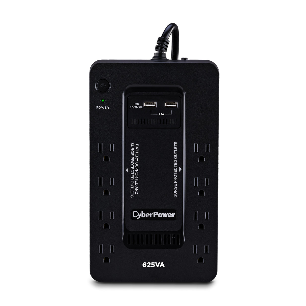 CyberPower ST625U uninterruptible power supply (UPS) Standby (Offline) 0.625 kVA 360 W 8 AC outlet(s) - ST625U CYBERPOWER