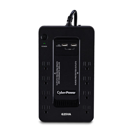 CyberPower ST625U uninterruptible power supply (UPS) Standby (Offline) 0.625 kVA 360 W 8 AC outlet(s) - ST625U CYBERPOWER