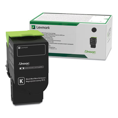 70C0XKG Return Program Extra High-Yield Toner, 8,000 Page-Yield, Black, TAA Compliant - 70C0XKG