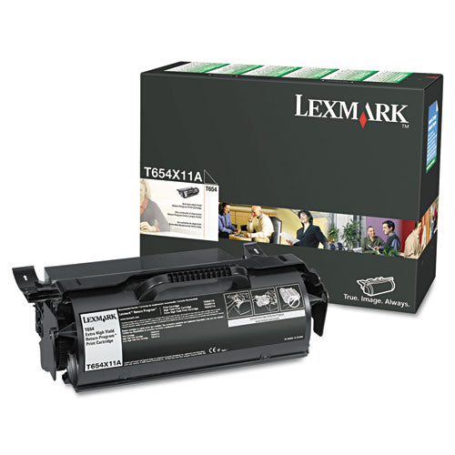 LEXMARK  Return Program Extra High-Yield Toner, 36,000 Page-Yield, Black - T654X11A