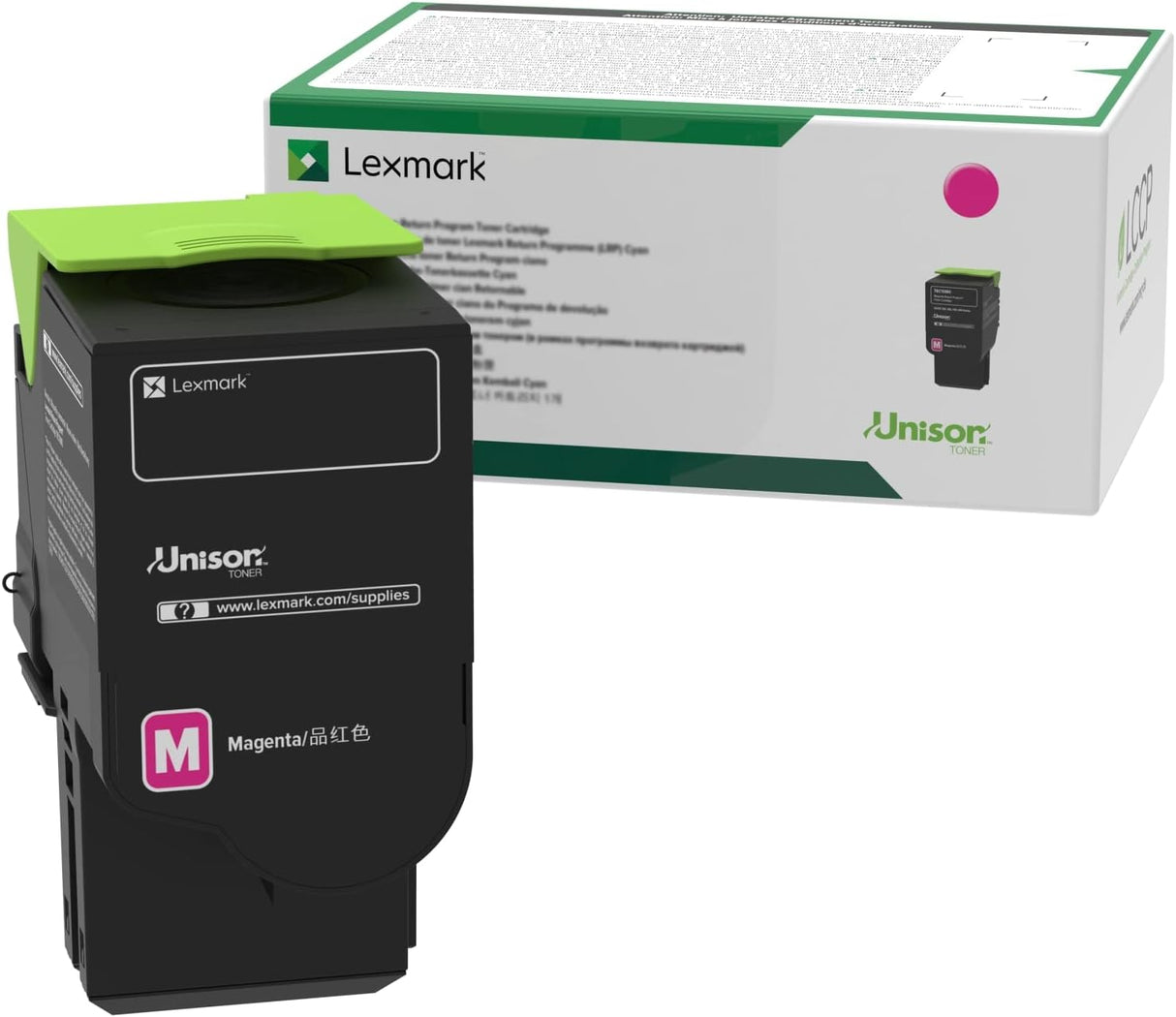 Lexmark Magenta Toner Cartridge Return Program Yield 1,400 Pages - 78C00MG