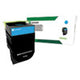 80C1HC0 Return Program High-Yield Toner, 3,000 Page-Yield, Cyan - 80C1HC0
