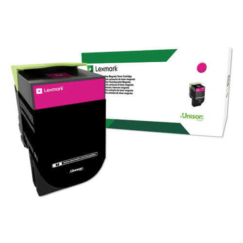 LEXMARK  Return Program High-Yield Toner, 3,000 Page-Yield, Magenta - 80C1HM0
