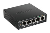 D-Link 5-Port Desktop Gigabit PoE+ Switch - DGS-1005P D-LINK