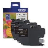 LC3011 Ink, 200 Page-Yield, Cyan/Magenta/Yellow - LC30113PKS