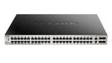 D-Link DGS-3130-54PS Managed L3 Gigabit Ethernet (10/100/1000) Power over Ethernet (PoE) Black, Grey - DGS-3130-54PS