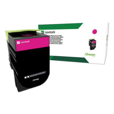 80C0HMG Return Program High-Yield Toner, 3,000 Page-Yield, Magenta, TAA Compliant - 80C0HMG LEXMARK