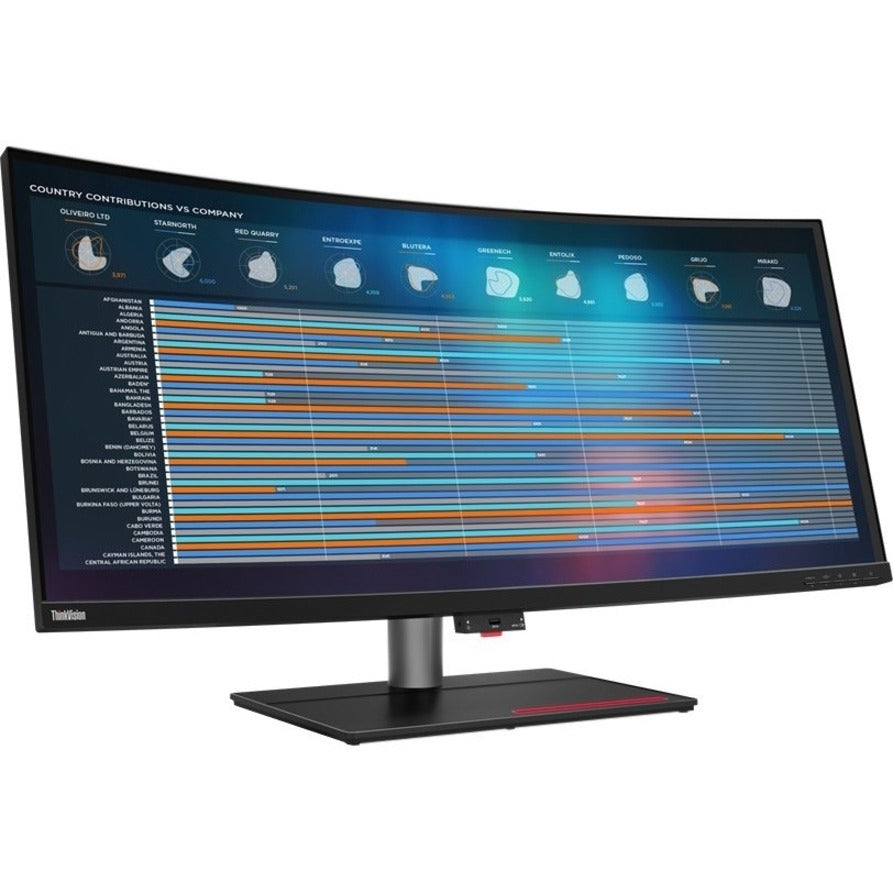 Lenovo ThinkVision P40w-20 100.8 cm (39.7") 5120 x 2160 pixels 5K Ultra HD LED Black - 62C1GAR6US
