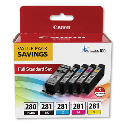 2075C006 (PGI-280; CLI-281) Ink, Black XL/Black/Cyan/Magenta/Yellow - 2075C006