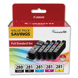2075C006 (PGI-280; CLI-281) Ink, Black XL/Black/Cyan/Magenta/Yellow - 2075C006