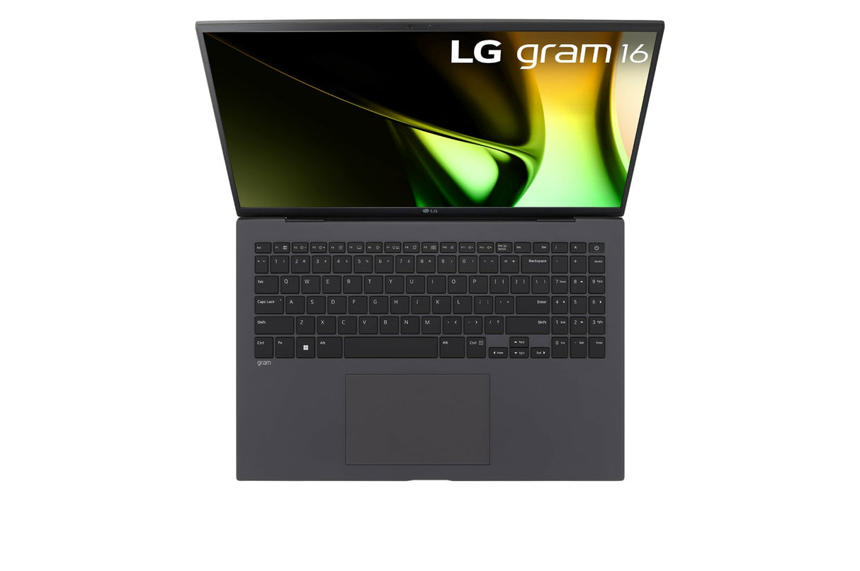 LG Gram 16Z90S-V Intel Core Ultra 7 155H Laptop 40.6 cm (16") WQXGA 32 GB LPDDR5x-SDRAM 1 TB SSD Wi-Fi 6 (802.11ax) Windows 11 Pro English Black - 16Z90S-V.APC8U1