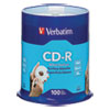CD-R Recordable Disc, 700 MB/80 min, 52x, Spindle, White, 100/Pack - 94712