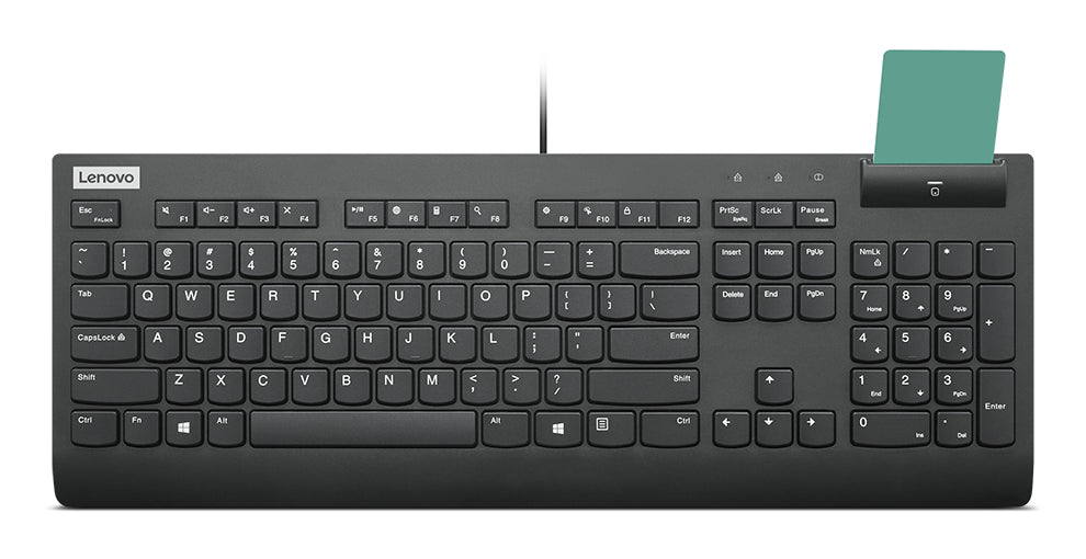 Lenovo Smartcard Wired II keyboard Home/Office USB US English Black - 4Y41R64685 LENOVO