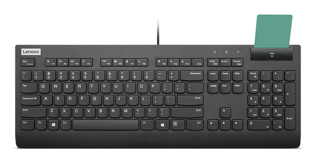 Lenovo Smartcard Wired II keyboard Home/Office USB US English Black - 4Y41R64685 LENOVO