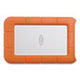 Rugged Portable External Hard Drive, 2 TB, USB-C, Orange/Silver - STFR2000800