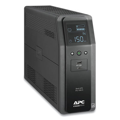 BR1500MS Back-UPS PRO BR Series SineWave Battery Backup System, 10 Outlets, 1,500 VA, 1,080 J - BR1500MS2