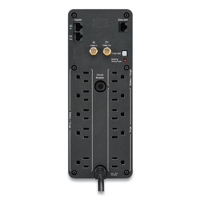 BR1500MS Back-UPS PRO BR Series SineWave Battery Backup System, 10 Outlets, 1,500 VA, 1,080 J - BR1500MS2