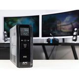 BR1500MS Back-UPS PRO BR Series SineWave Battery Backup System, 10 Outlets, 1,500 VA, 1,080 J - BR1500MS2