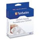 CD/DVD Sleeves, 1 Disc Capacity, Clear/White, 100/Box - 49976
