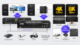 ATEN 2-Port USB 3.0 8K DisplayPort Dual-Display KVMP™ Switch (Cables included) - CS1942DPA ATEN