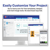 AVERY Easy Peel White Address Labels w/ Sure Feed Technology, Laser Printers, 1 x 2.63, White, 30/Sh - 5260