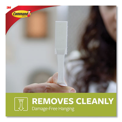 Damage-Free Hanging Picture Hanging Strip Pairs, Holds Up to 3.75 lb, Large: 0.75" x 3.65", White, 12/Pack - 17206-12ES