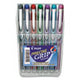Precise Grip Rollerball Pen, Stick, Extra-Fine 0.5 mm, Assorted Ink and Barrel Colors, 7/Pack - 28864 C2G