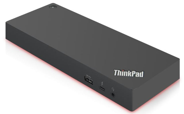 Lenovo 40AN0135US laptop dock/port replicator Wired Thunderbolt 3 Black, Red - 40AN0135US LENOVO