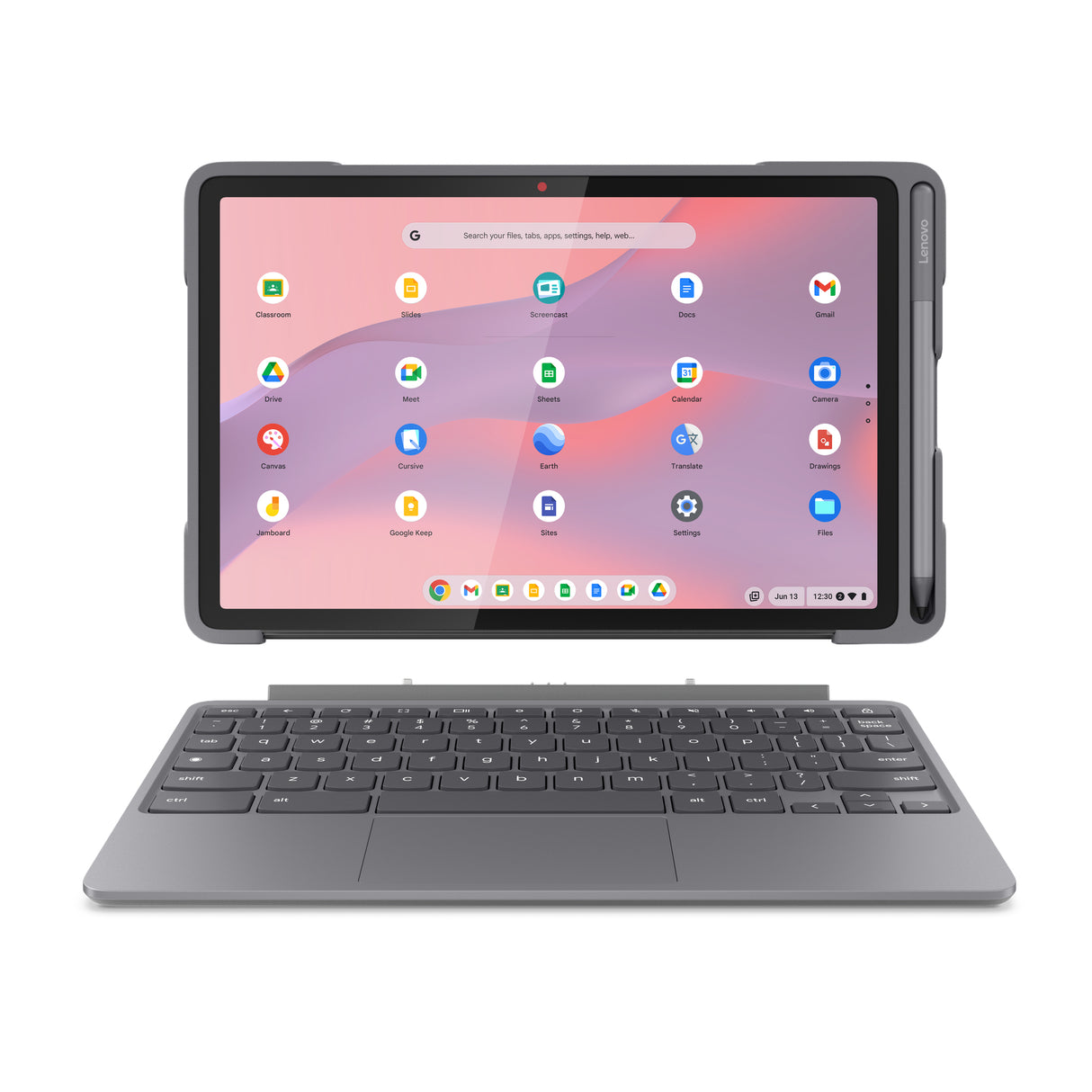 Lenovo Chromebook Duet EDU G2 MediaTek Kompanio 64 GB 27.8 cm (10.9") 4 GB Wi-Fi 6 (802.11ax) Grey - 83HJ0002UB LENOVO