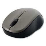 Silent Wireless Blue LED Mouse, 2.4 GHz Frequency/32.8 ft Wireless Range, Left/Right Hand Use, Graphite - 99769