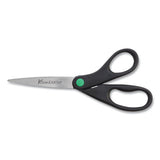 C2G KleenEarth Scissors, 8" Long, 3.25" Cut Length, Straight Black Handle, 2/Pack - 15179