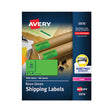 High-Visibility Permanent Laser ID Labels, 2 x 4, Neon Green, 1000/Box - 05976 FELLOWES