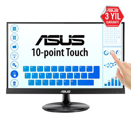 ASUS VT229H computer monitor 54.6 cm (21.5") 1920 x 1080 pixels Full HD LED Touchscreen Black - VT229H ASUS