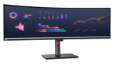 Lenovo ThinkVision P49w-30 computer monitor 124.5 cm (49") 5120 x 1440 pixels DQHD LED Black - 63DBRAR1US LENOVO