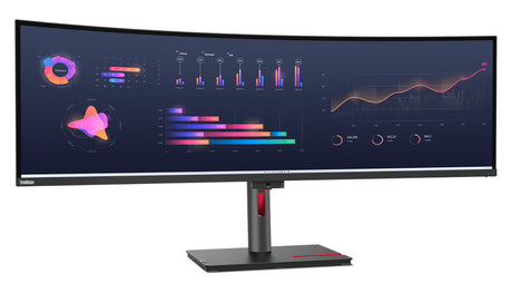 Lenovo ThinkVision P49w-30 computer monitor 124.5 cm (49") 5120 x 1440 pixels DQHD LED Black - 63DBRAR1US LENOVO
