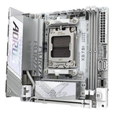 GIGABYTE X870I AORUS PRO ICE Motherboard - Supports AMD Ryzen 9000 Series CPUs, 8+2+1 phases VRM, up to 8400MHz DDR5 (OC), 1xPCIe 5.0 M.2 + 1xPCIe 4.0 M.2, WI-FI 7, 2,5GbE LAN, USB 4 - X870I AORUS PRO ICE