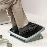 3M Adjustable Height/Tilt Footrest, Nonskid Platform, 18w x 13d x 4 to 4.75h, Charcoal Gray - FR330