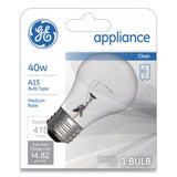 Incandescent A15 Light Bulb for Kitchen Appliances, 40 W, 120 V, Clear - 15206 C2G