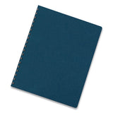 FELLOWES Executive Leather-Like Presentation Cover, Plastic, Round Corners, 11.25 x 8.75, Navy, 50/P - 52145