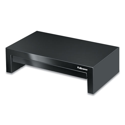 FELLOWES Designer Suites Monitor Riser, For 21" Monitors, 16" x 9.38" x 4.38" to 6", Black Pearl, Su - 8038101