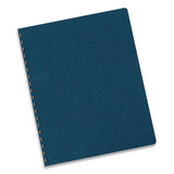 FELLOWES Executive Leather-Like Presentation Cover, Plastic, Round Corners, 11.25 x 8.75, Navy, 50/P - 52145