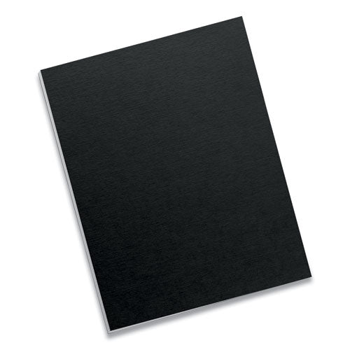 FELLOWES Futura Presentation Covers for Binding Systems, Plastic, Square Corners, 11 x 8.5, Matte Bl - 5224901